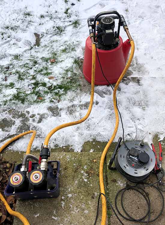 Central Heating Power Flush Pump